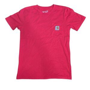 Carhartt Red Pocket T-Shirt Boys Size Medium (10-12)